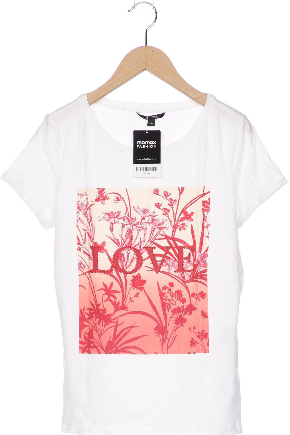 

Comma Damen T-Shirt, weiß