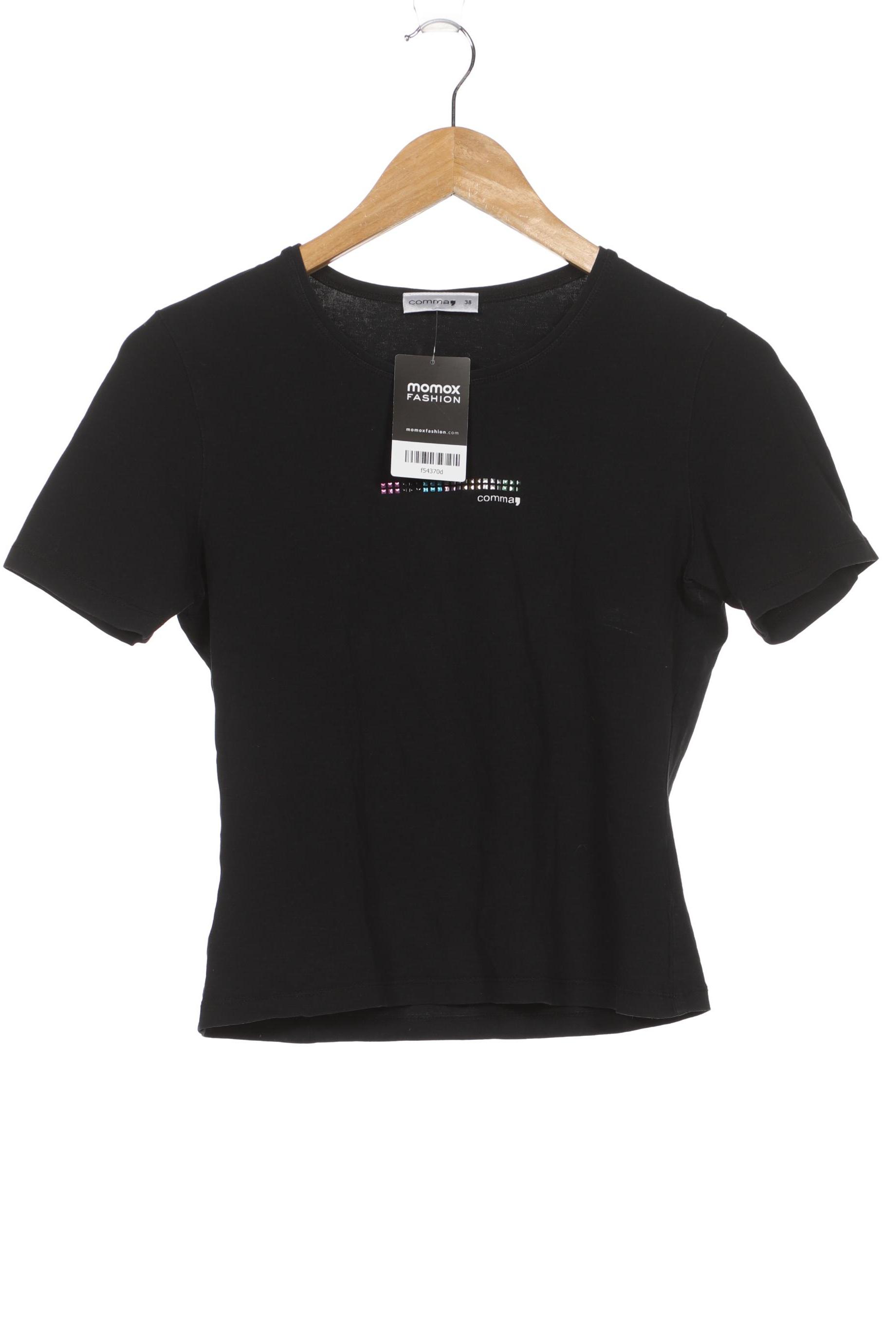 

Comma Damen T-Shirt, schwarz, Gr. 38