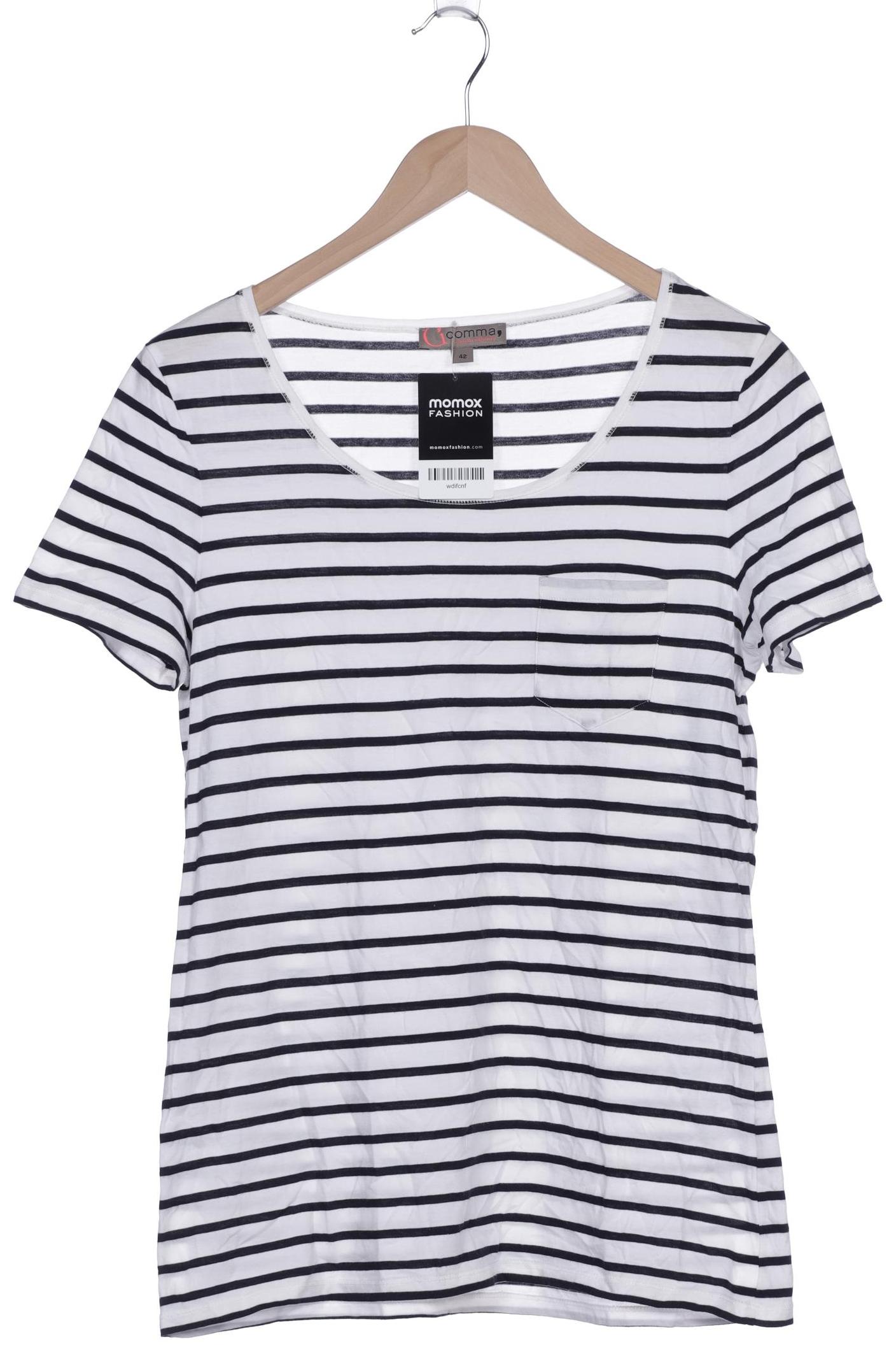 

Comma Damen T-Shirt, weiß, Gr. 42