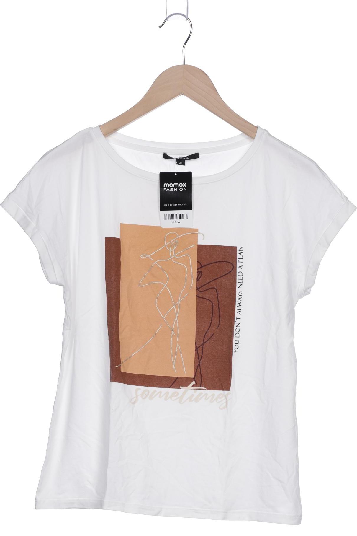 

Comma Damen T-Shirt, weiß, Gr. 36