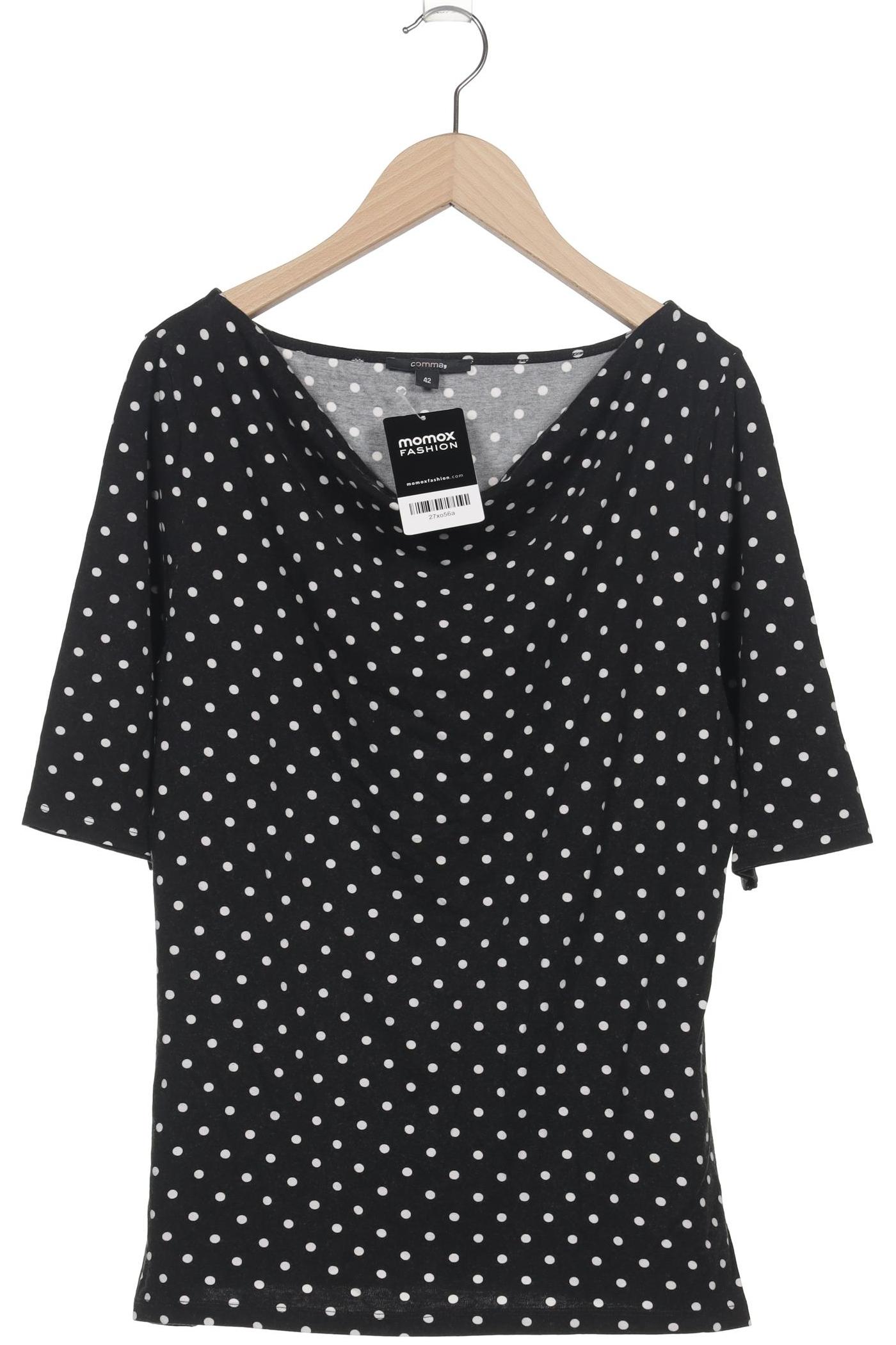

Comma Damen T-Shirt, schwarz, Gr. 42