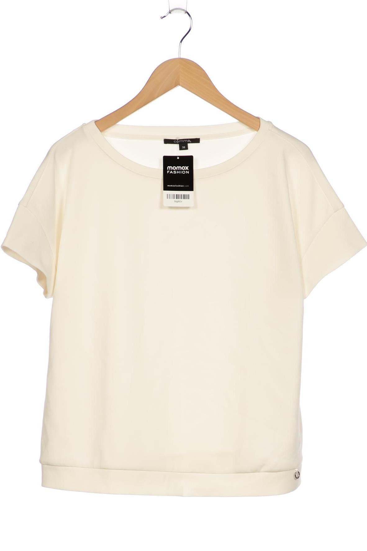 

Comma Damen T-Shirt, weiß, Gr. 38