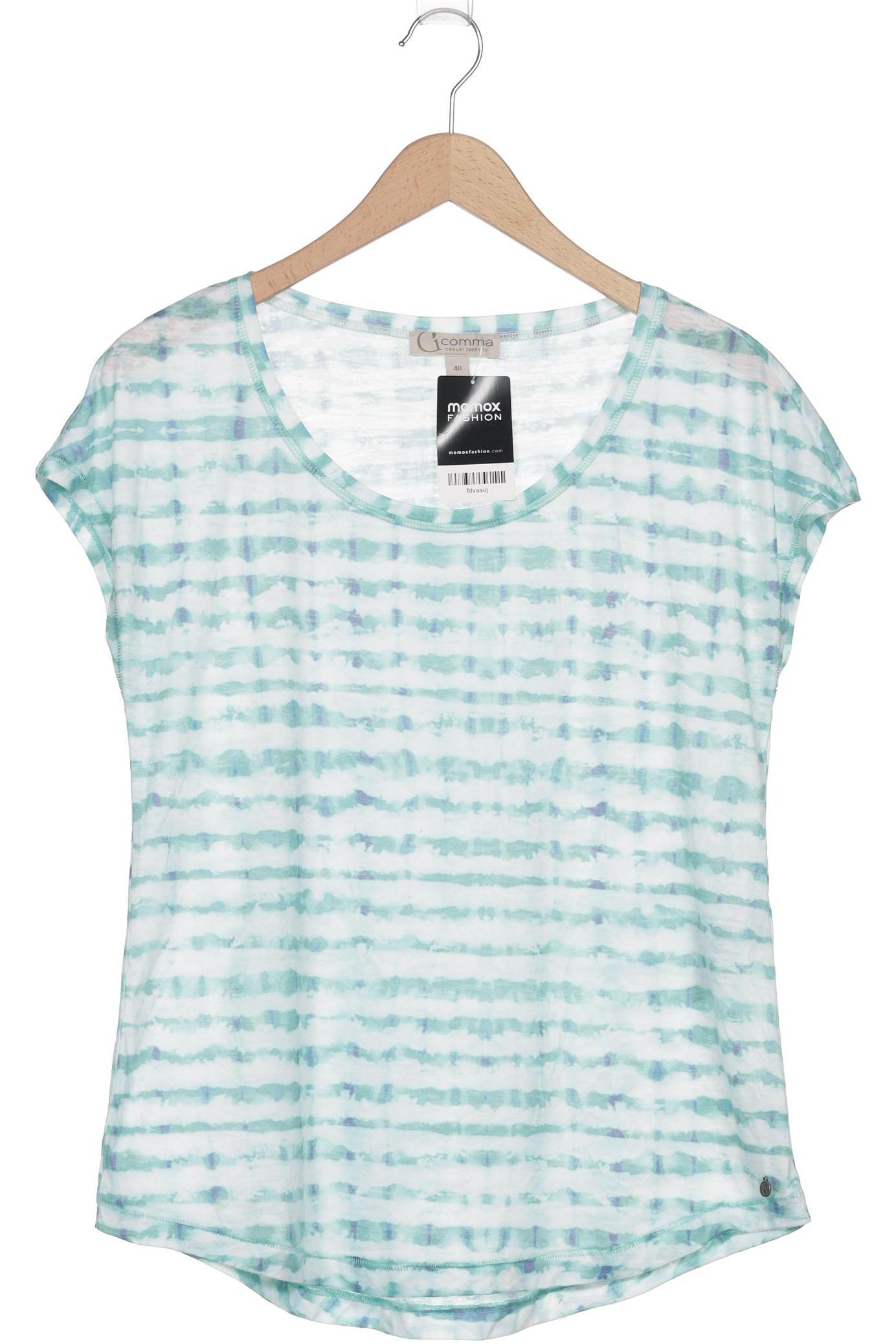 

Comma Damen T-Shirt, türkis, Gr. 40