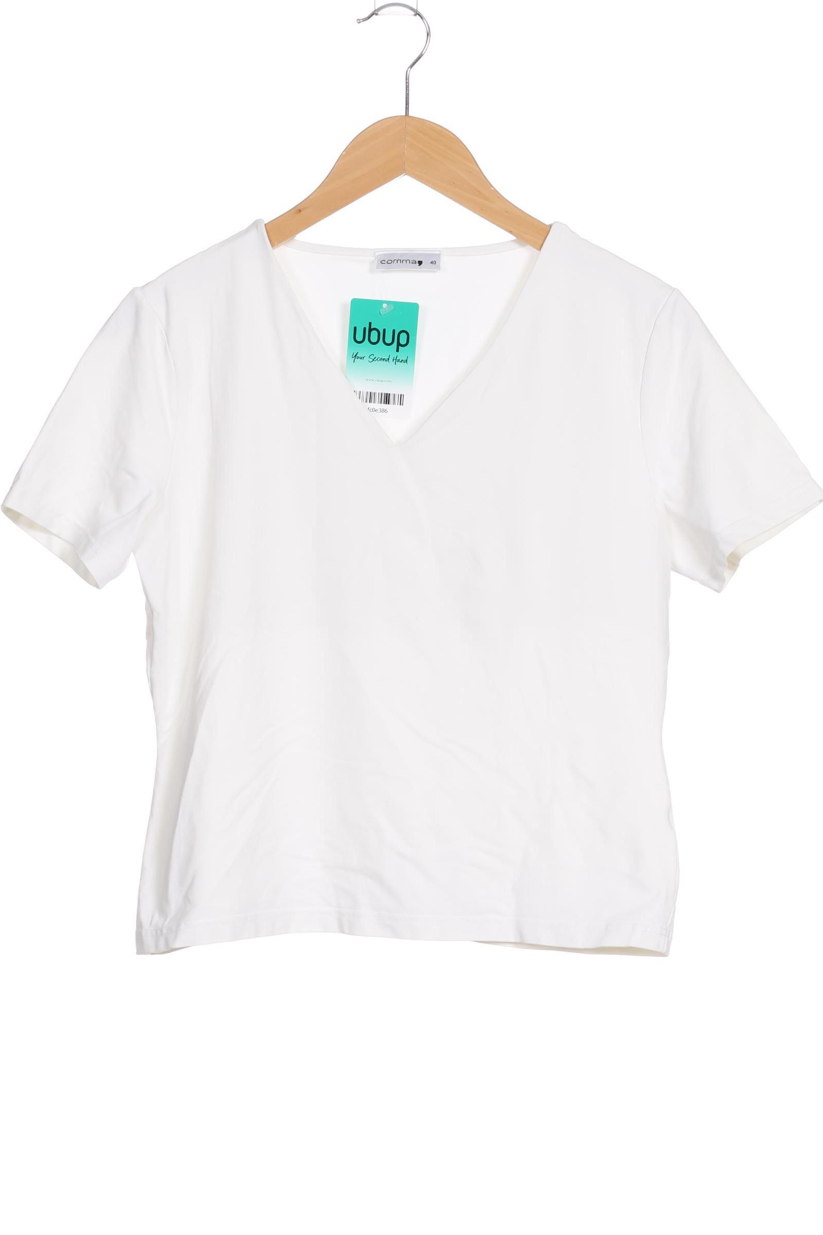 

Comma Damen T-Shirt, weiß, Gr. 40