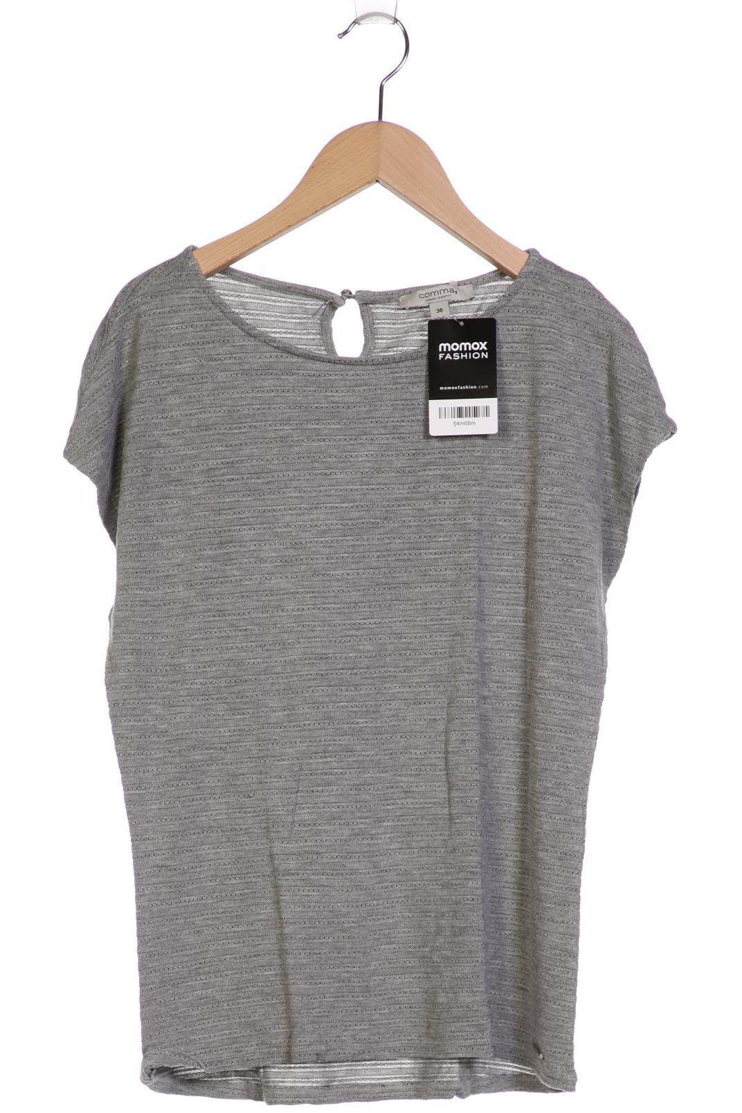 

Comma Damen T-Shirt, grau, Gr. 36