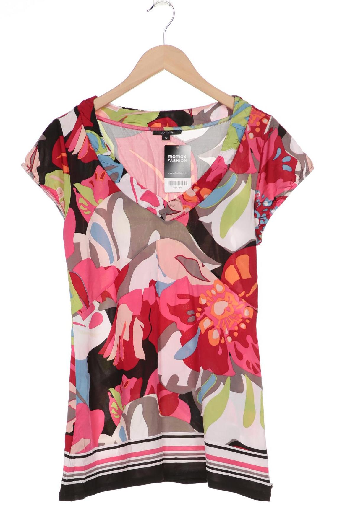 

Comma Damen T-Shirt, mehrfarbig