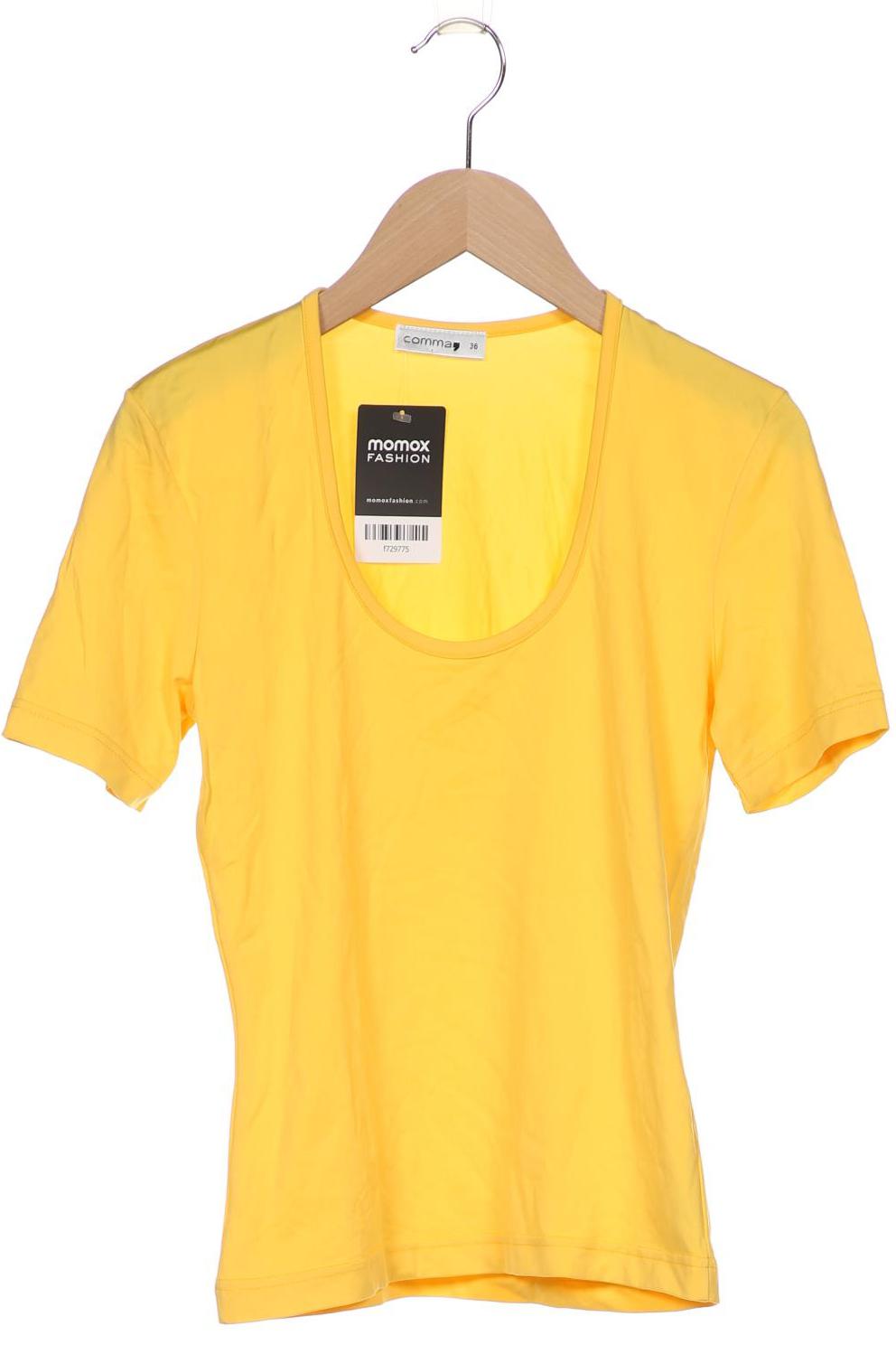 

Comma Damen T-Shirt, gelb, Gr. 36