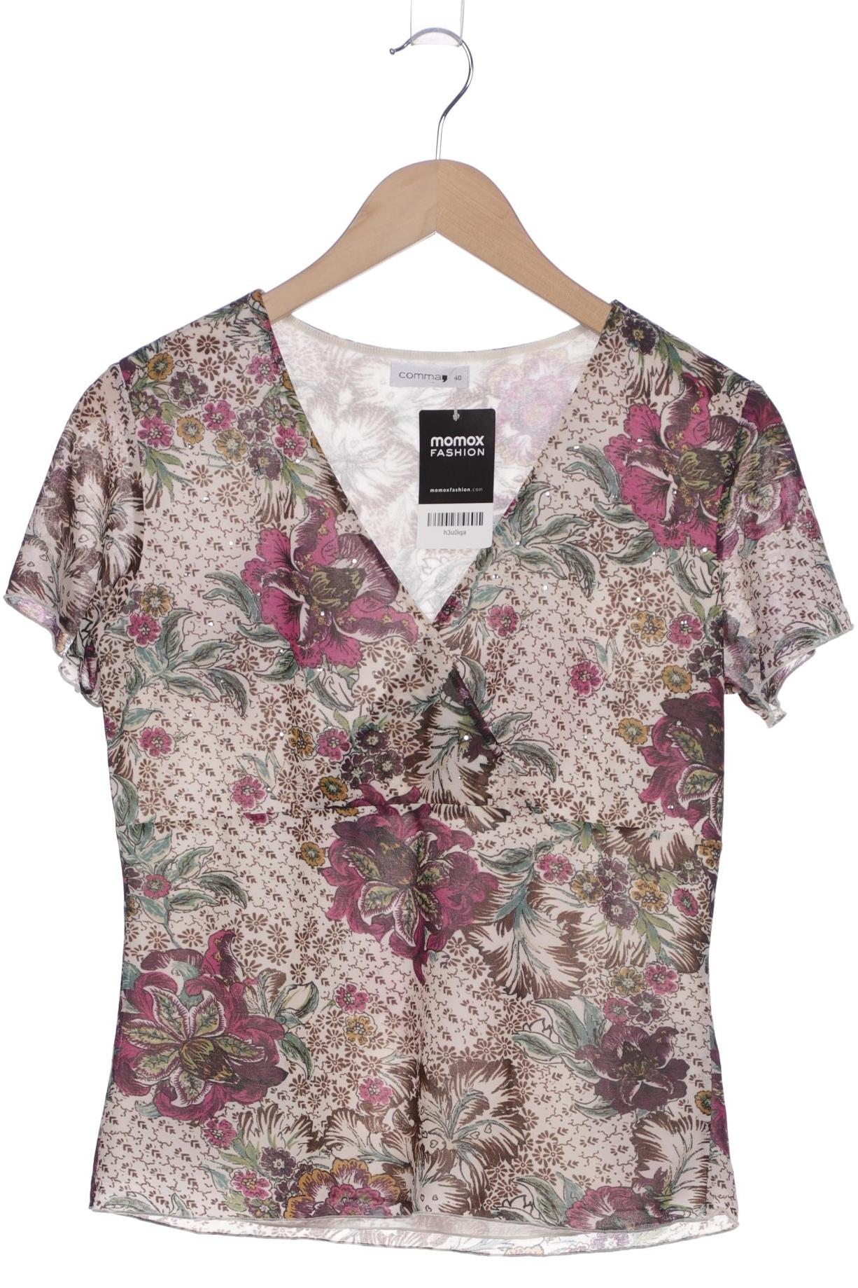 

Comma Damen T-Shirt, beige, Gr. 40