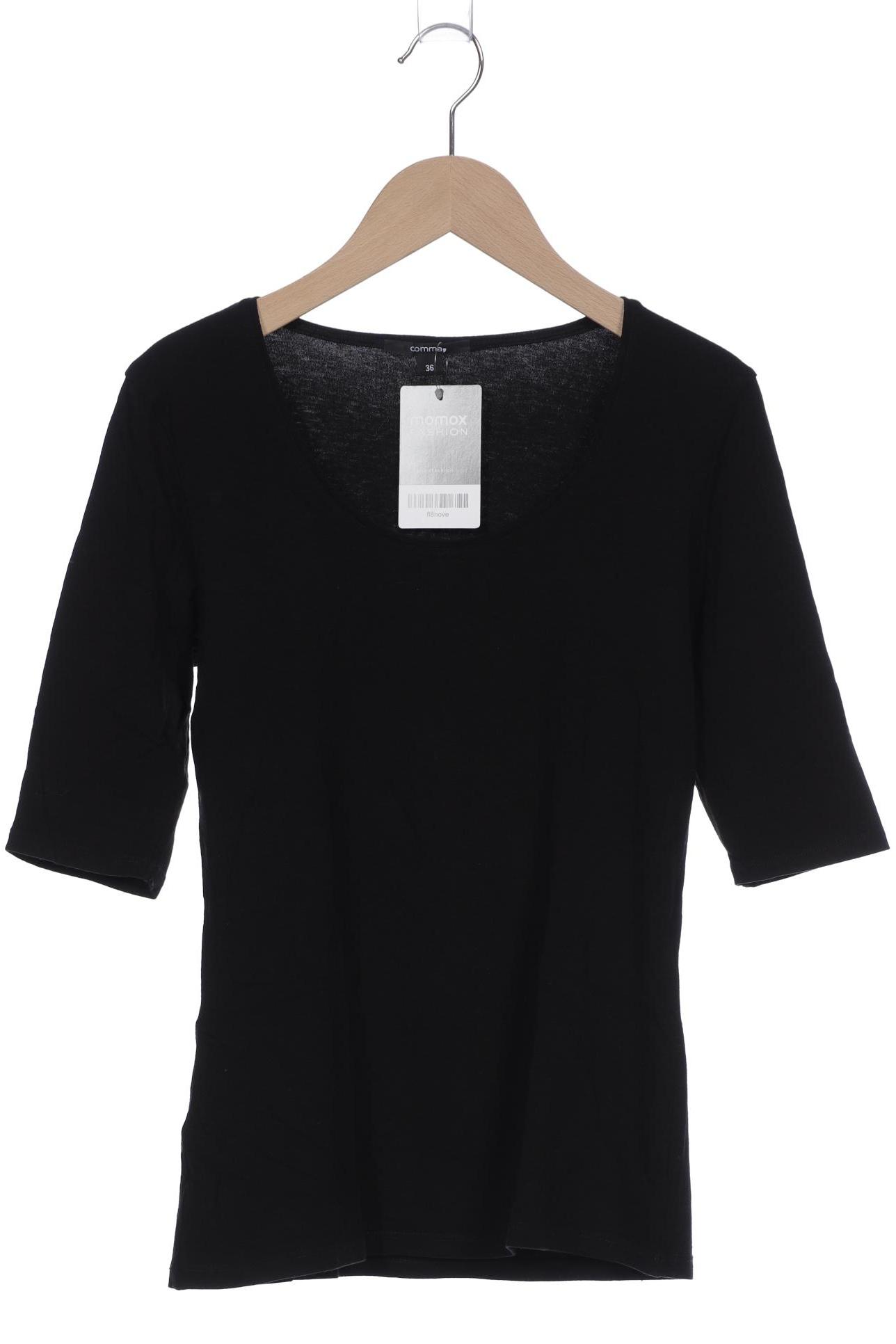 

Comma Damen T-Shirt, schwarz, Gr. 36