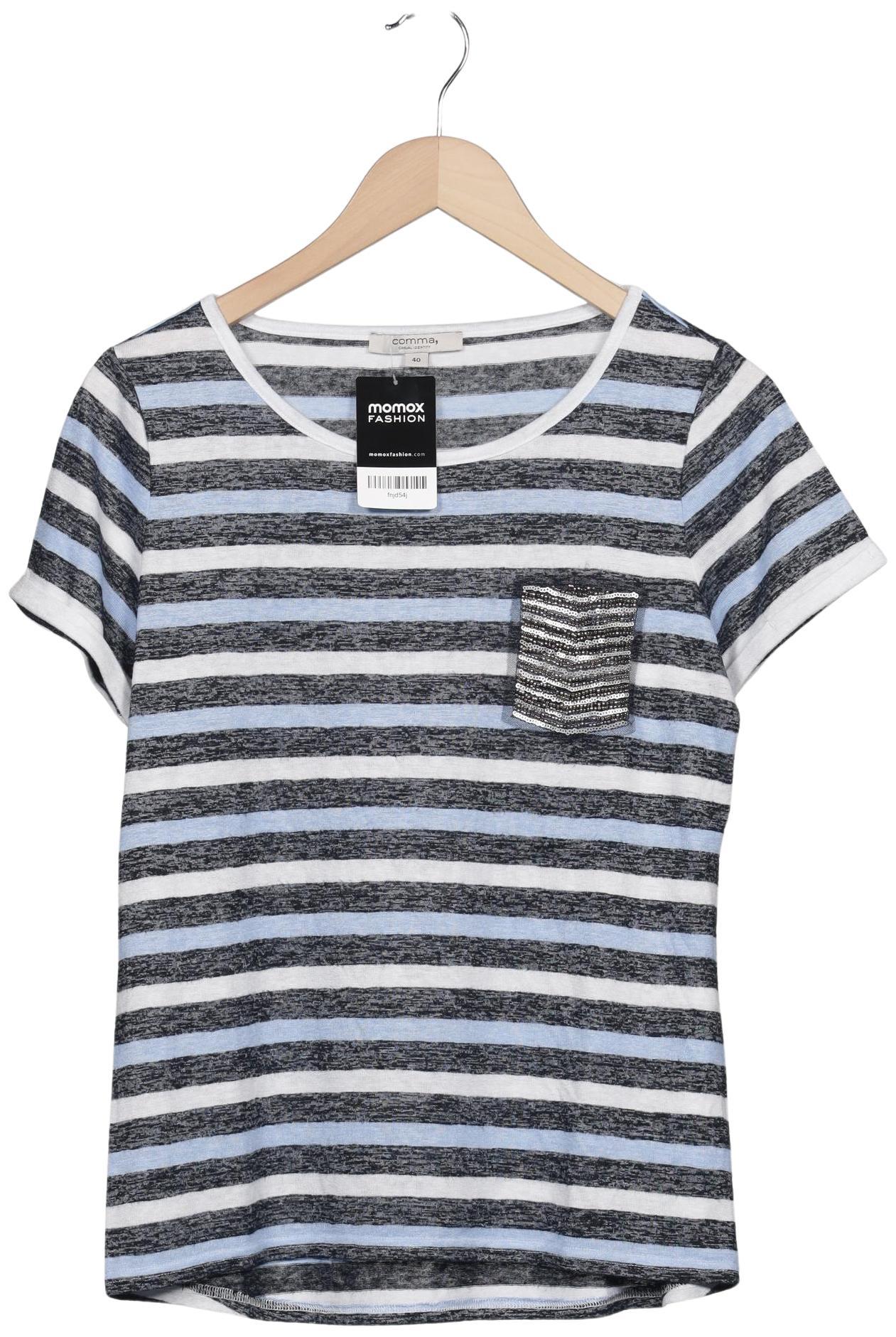 

Comma Damen T-Shirt, mehrfarbig, Gr. 40