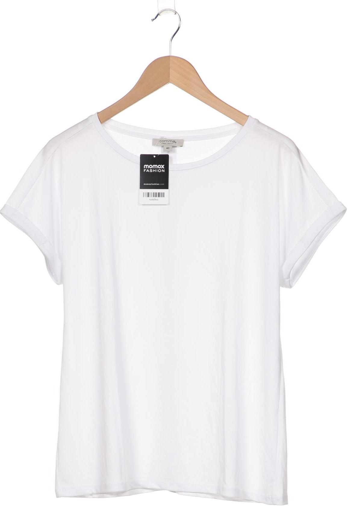 

Comma Damen T-Shirt, weiß, Gr. 40