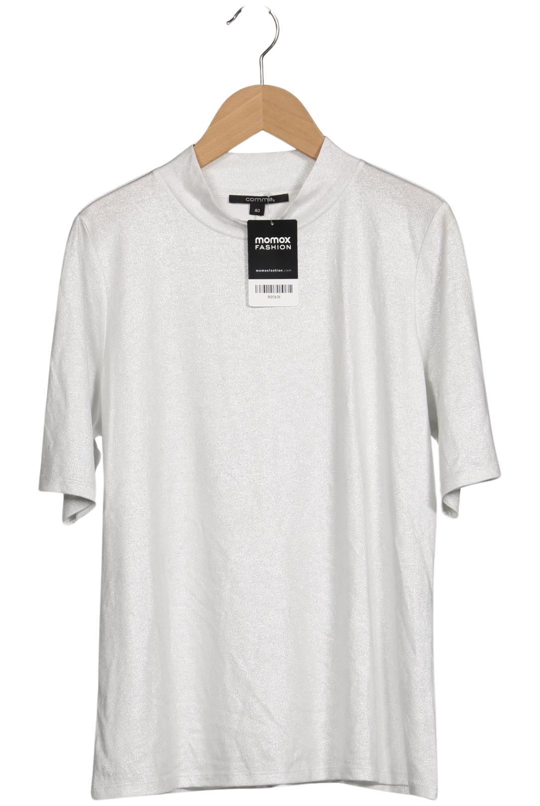 

Comma Damen T-Shirt, silber, Gr. 40