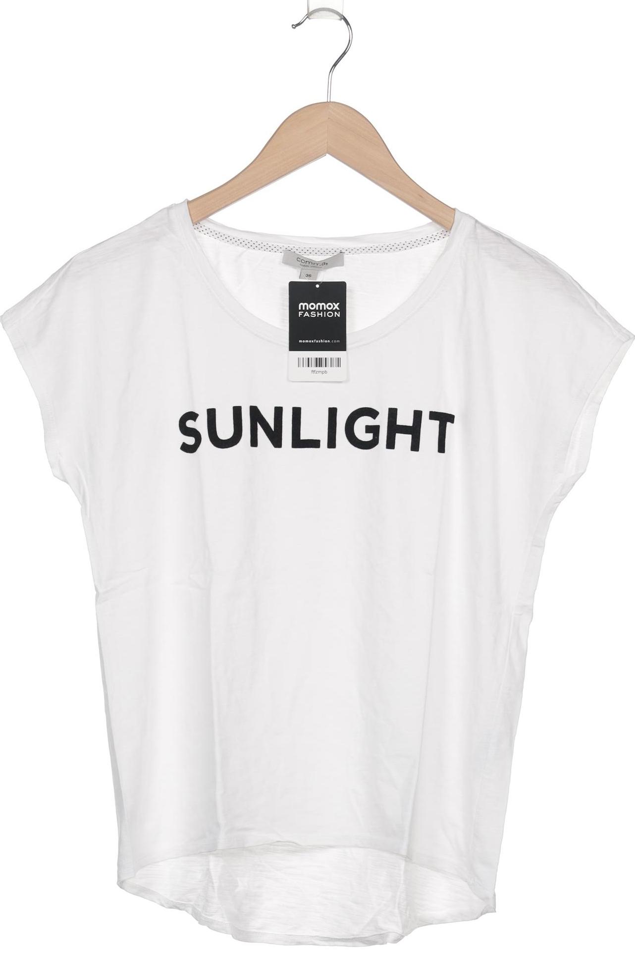 

Comma Damen T-Shirt, weiß, Gr. 36