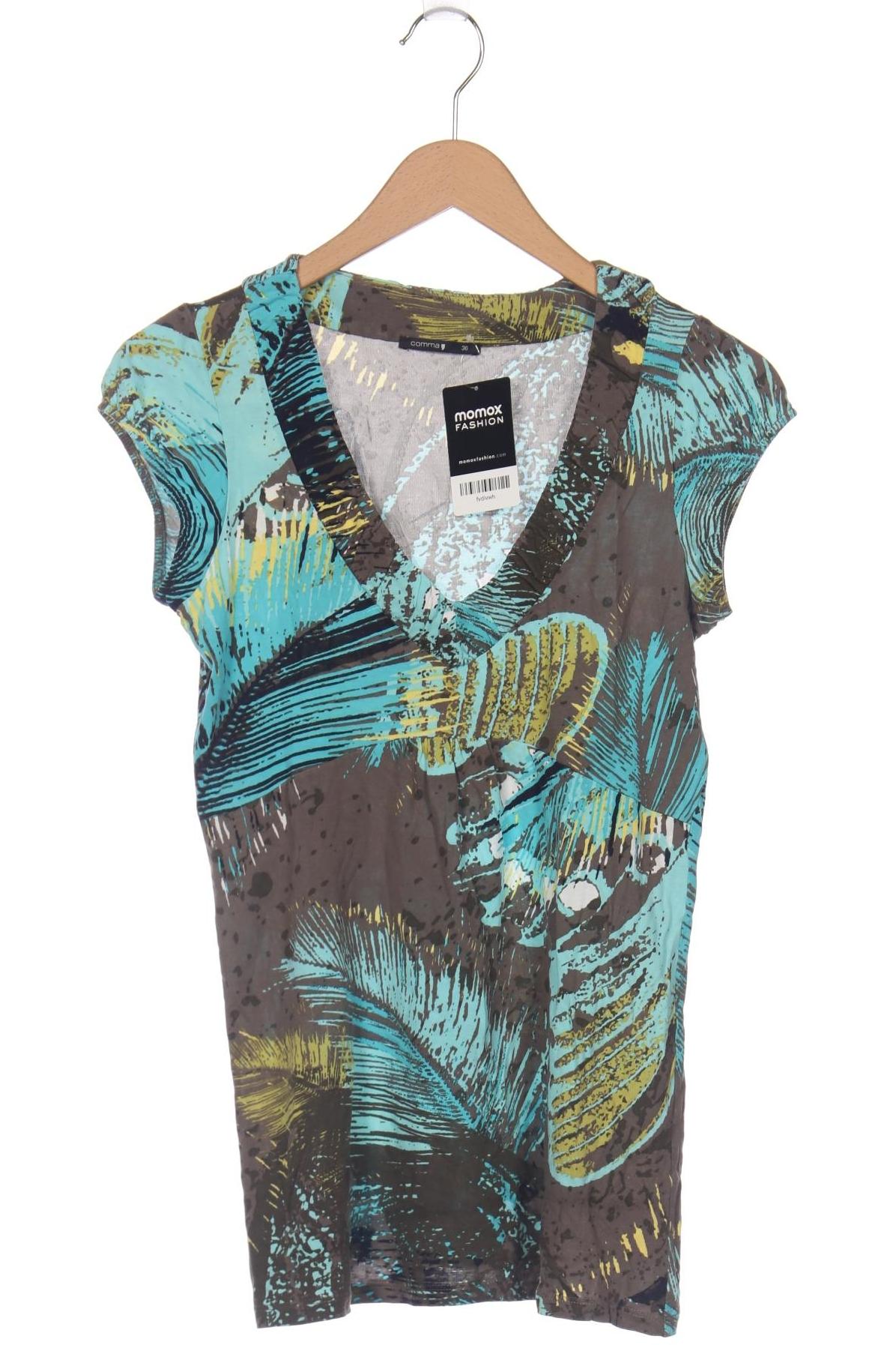

Comma Damen T-Shirt, mehrfarbig, Gr. 36