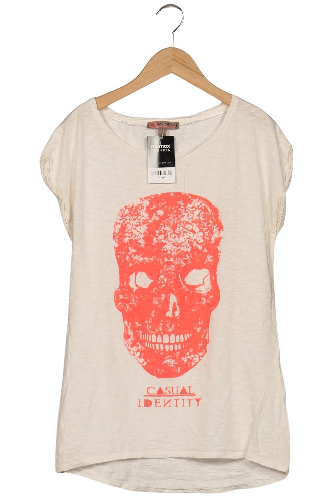 

Comma Damen T-Shirt, weiß, Gr. 36