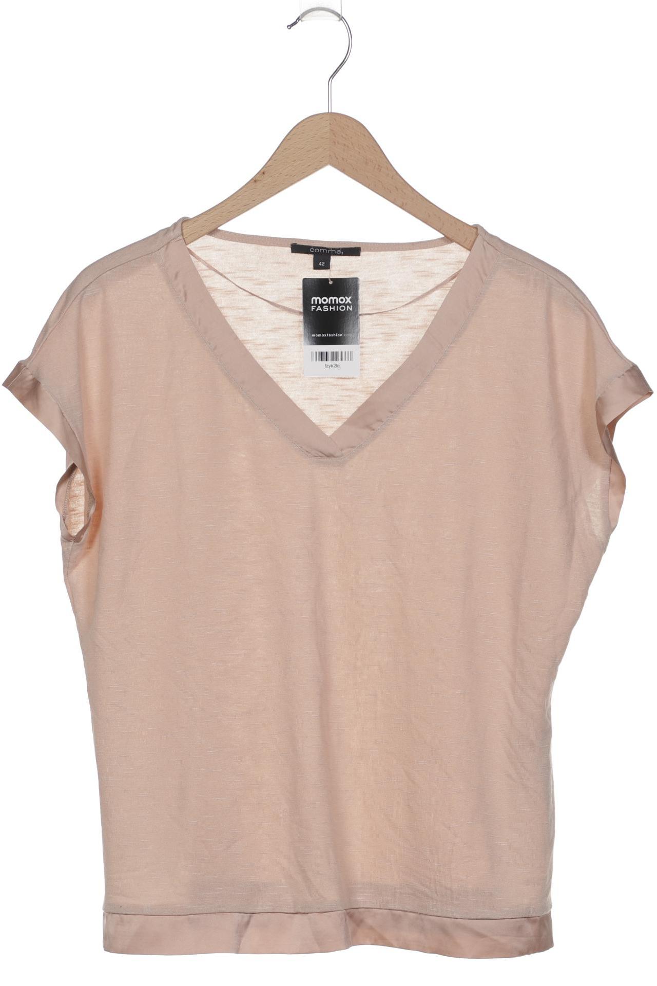 

Comma Damen T-Shirt, beige, Gr. 42