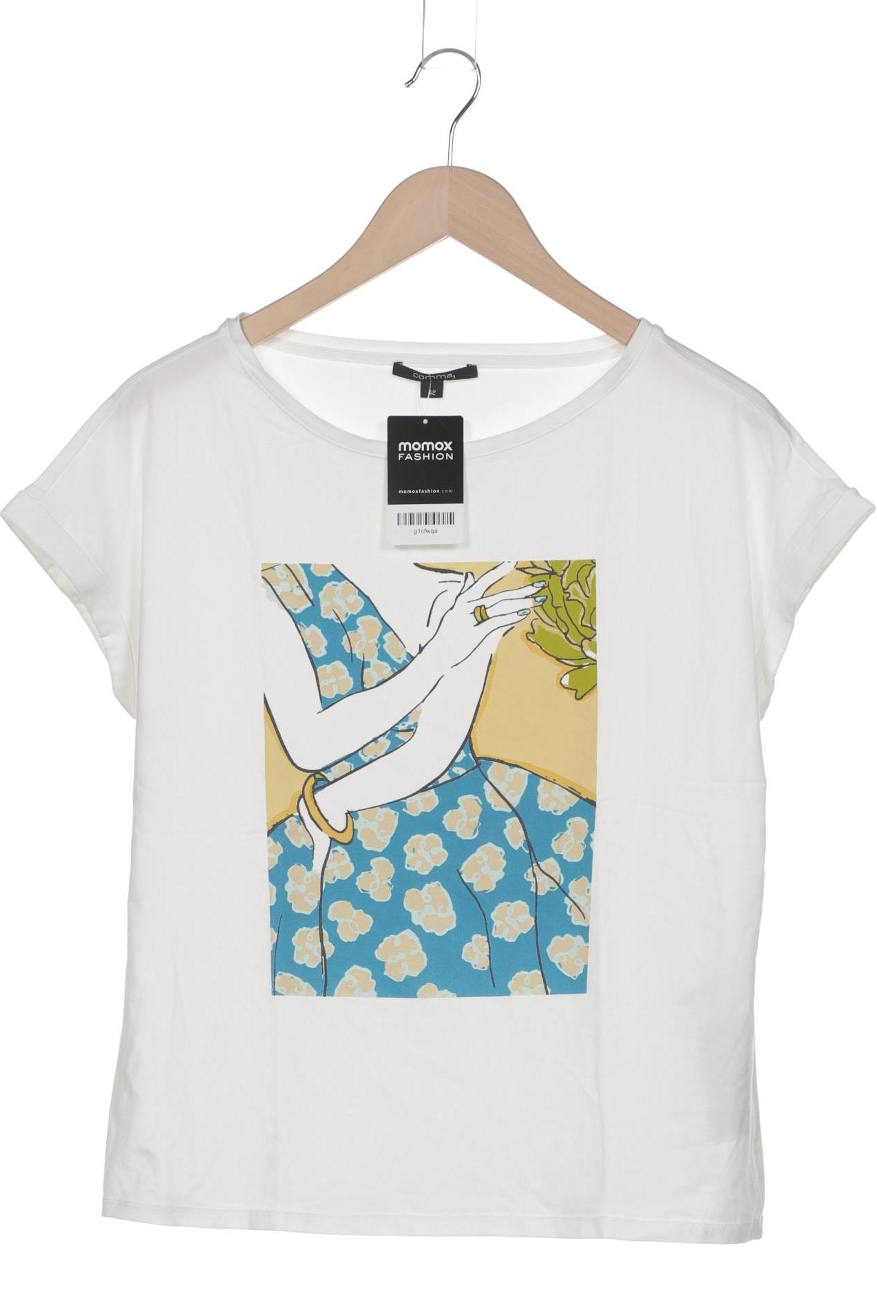 

Comma Damen T-Shirt, weiß, Gr. 42