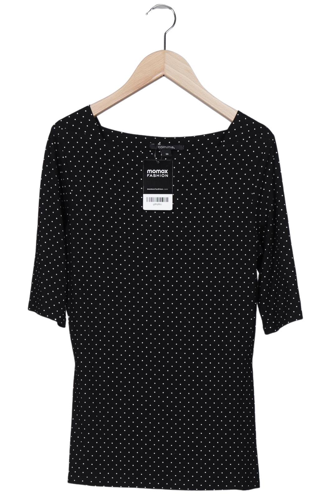 

Comma Damen T-Shirt, schwarz, Gr. 36