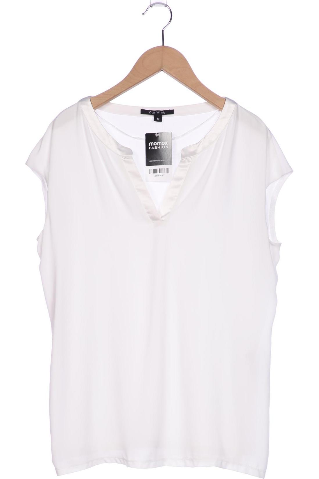 

Comma Damen T-Shirt, weiß, Gr. 38