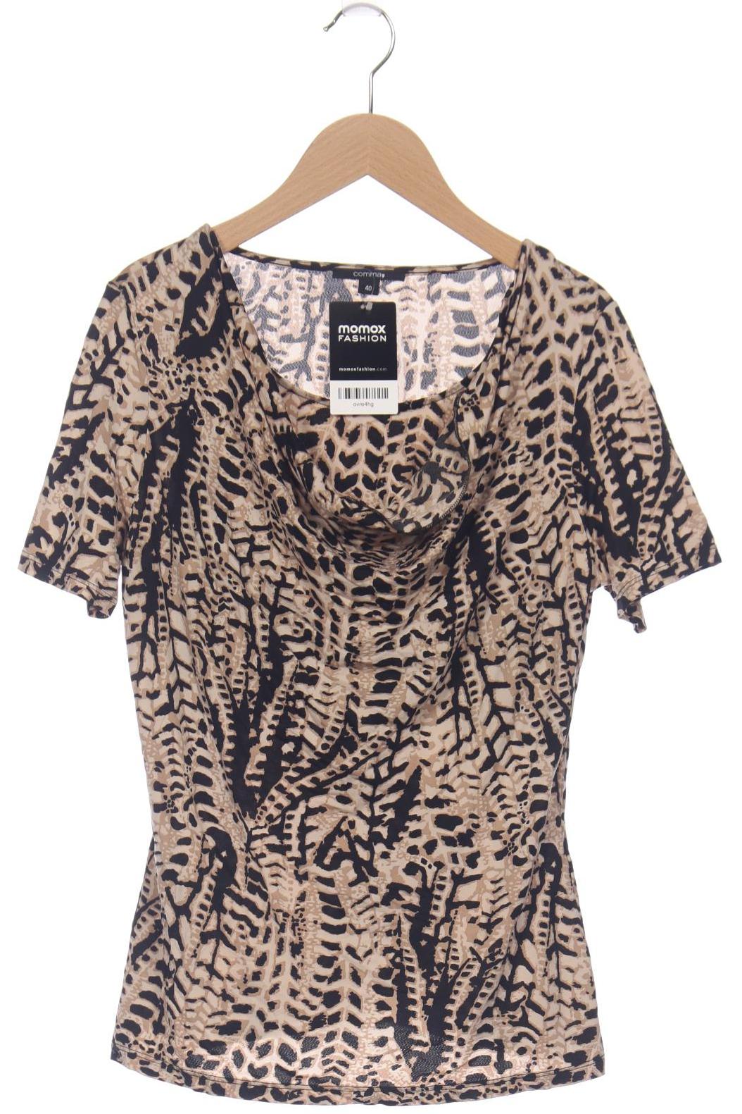 

Comma Damen T-Shirt, beige, Gr. 40