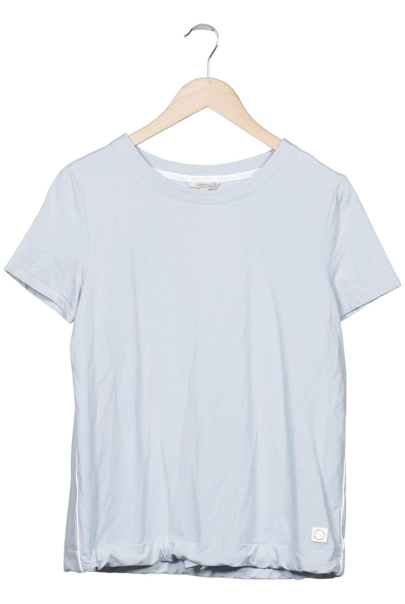 

Comma Damen T-Shirt, hellblau, Gr. 38