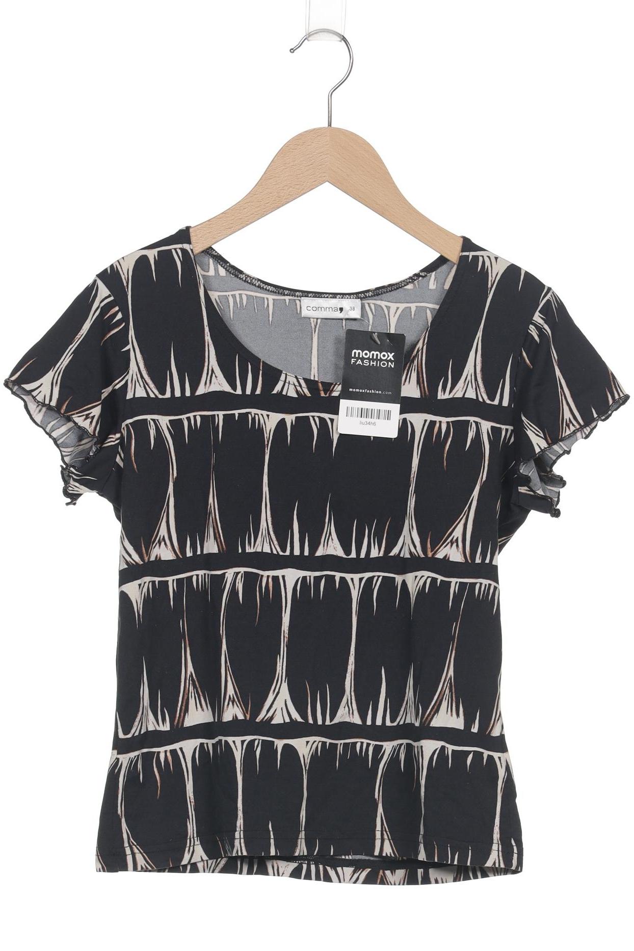 

Comma Damen T-Shirt, schwarz, Gr. 38