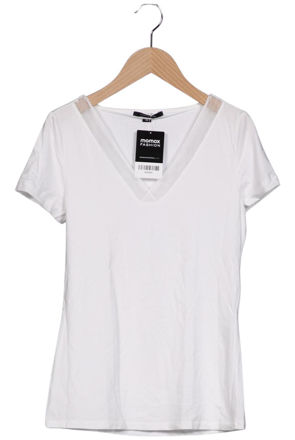 

Comma Damen T-Shirt, weiß, Gr. 34