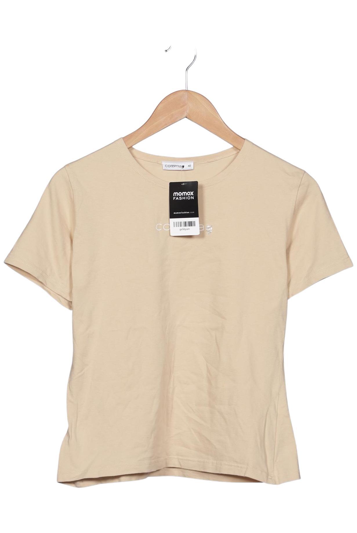 

Comma Damen T-Shirt, beige, Gr. 40