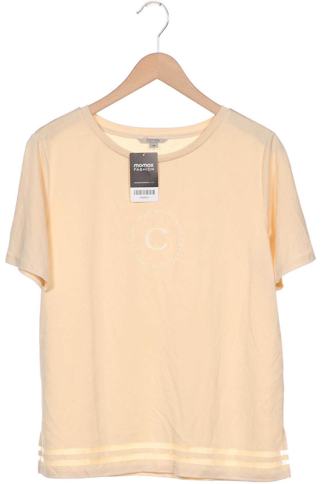

Comma Damen T-Shirt, beige, Gr. 36