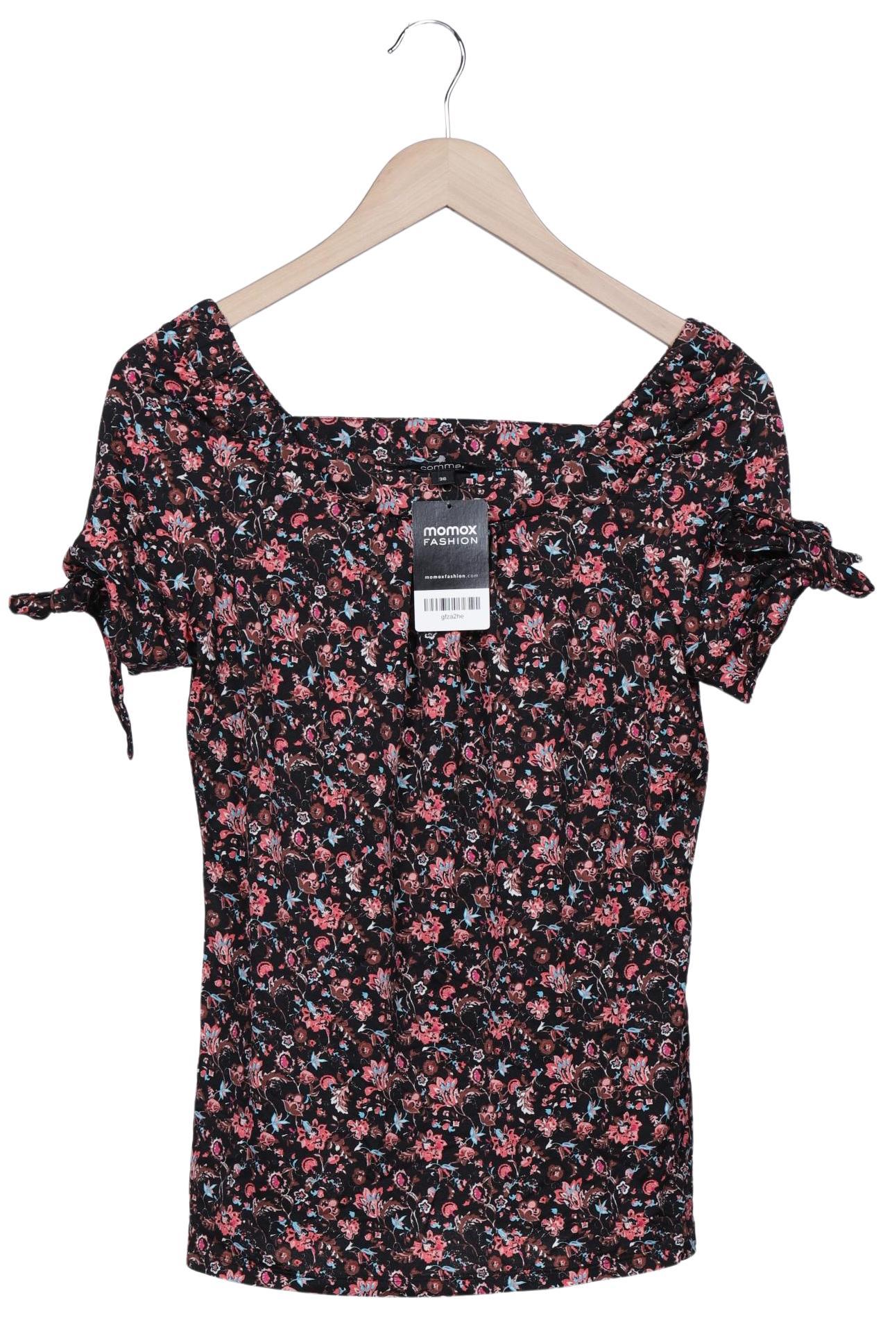 

Comma Damen T-Shirt, schwarz, Gr. 36