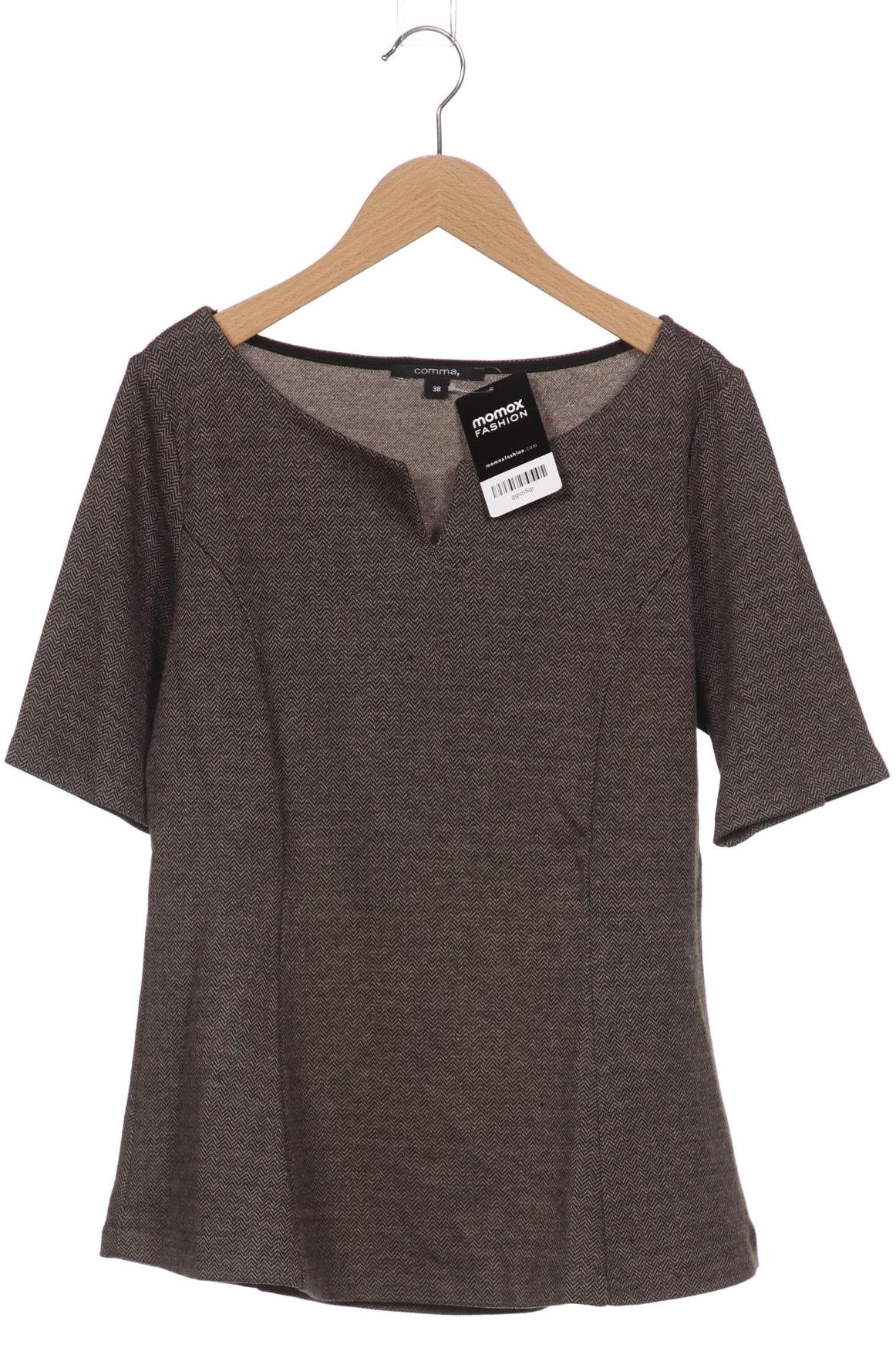 

Comma Damen T-Shirt, braun, Gr. 38