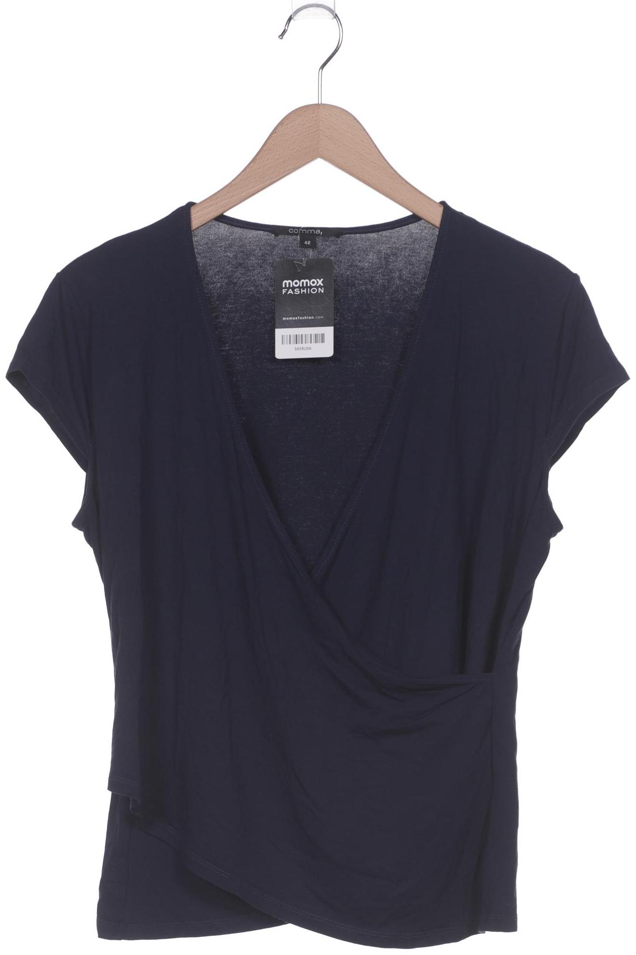 

Comma Damen T-Shirt, marineblau, Gr. 42