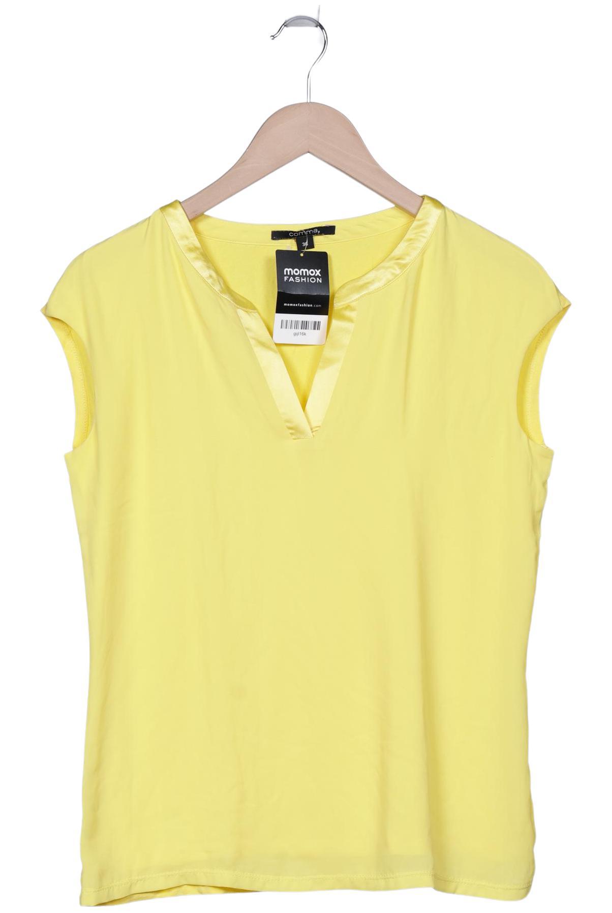 

Comma Damen T-Shirt, gelb, Gr. 36