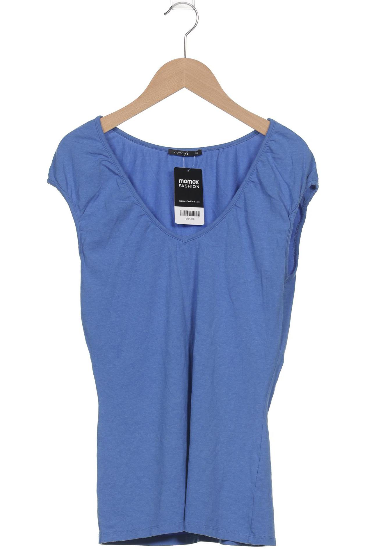 

Comma Damen T-Shirt, blau, Gr. 36