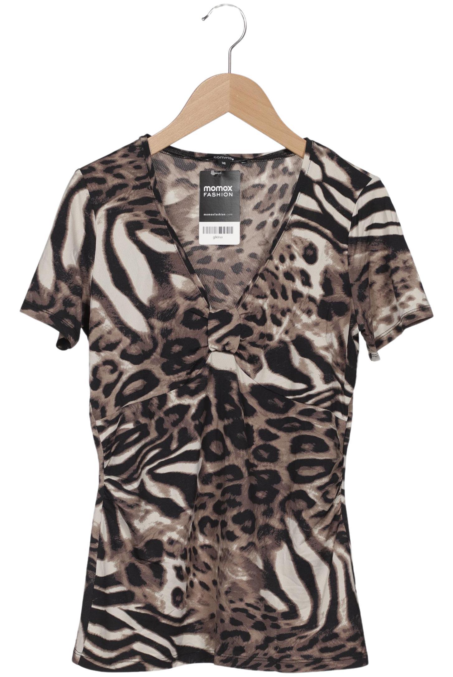 

Comma Damen T-Shirt, schwarz, Gr. 36