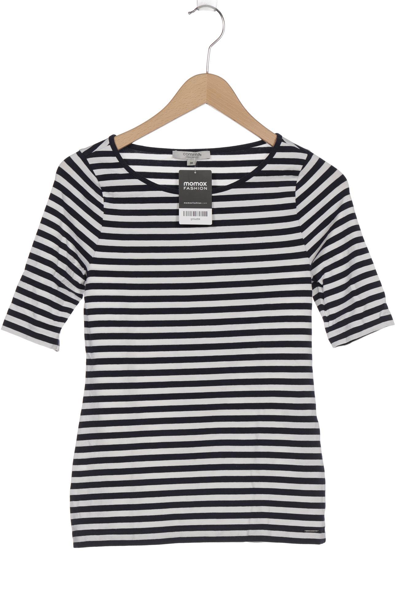 

Comma Damen T-Shirt, marineblau, Gr. 36