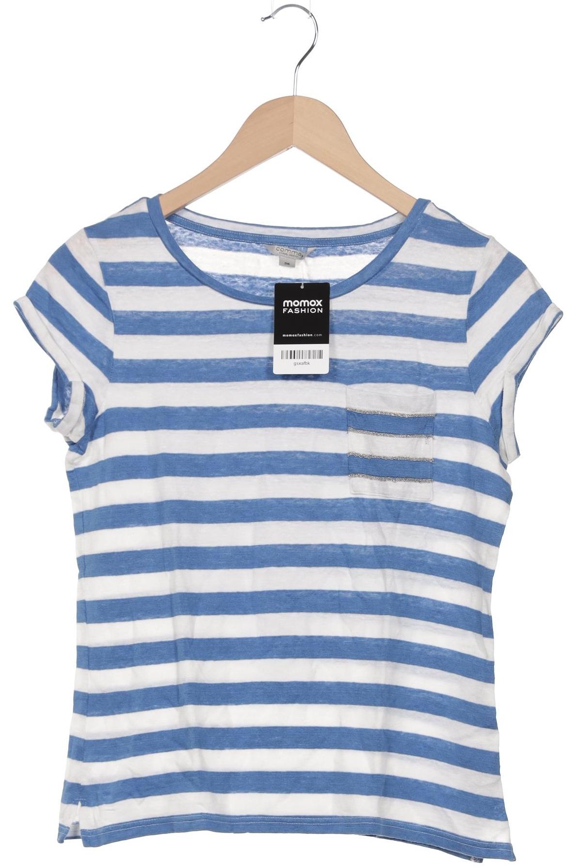 

Comma Damen T-Shirt, blau, Gr. 36