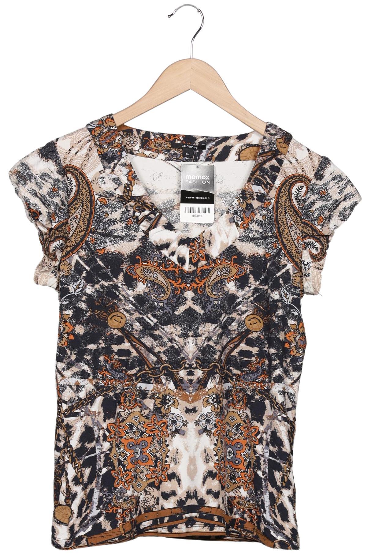 

Comma Damen T-Shirt, mehrfarbig, Gr. 42