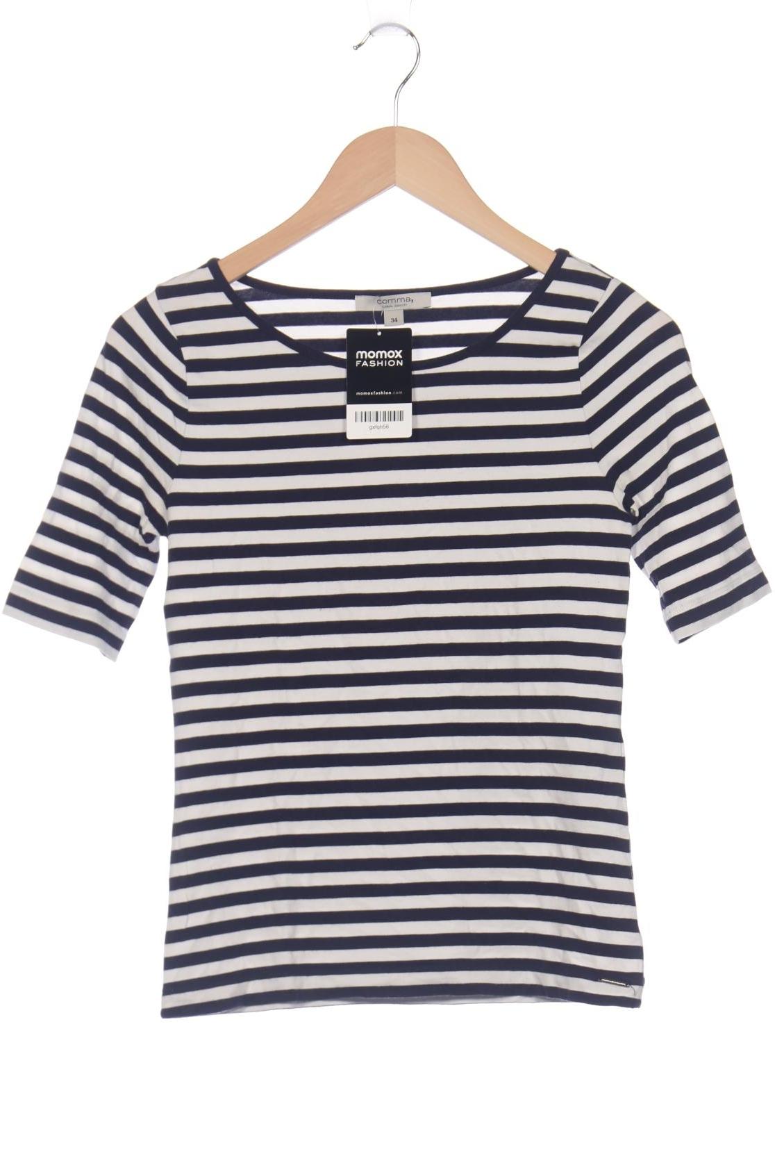 

Comma Damen T-Shirt, marineblau, Gr. 34