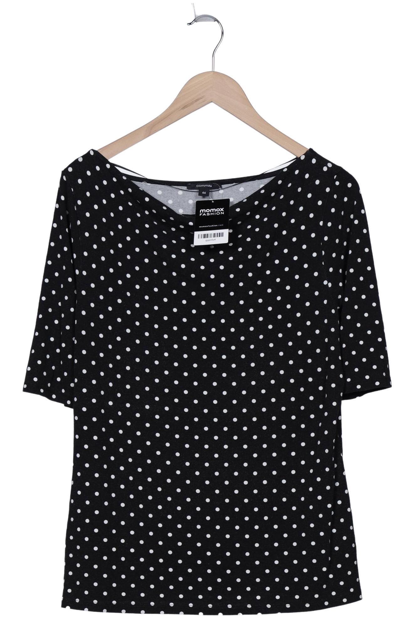 

Comma Damen T-Shirt, schwarz, Gr. 44