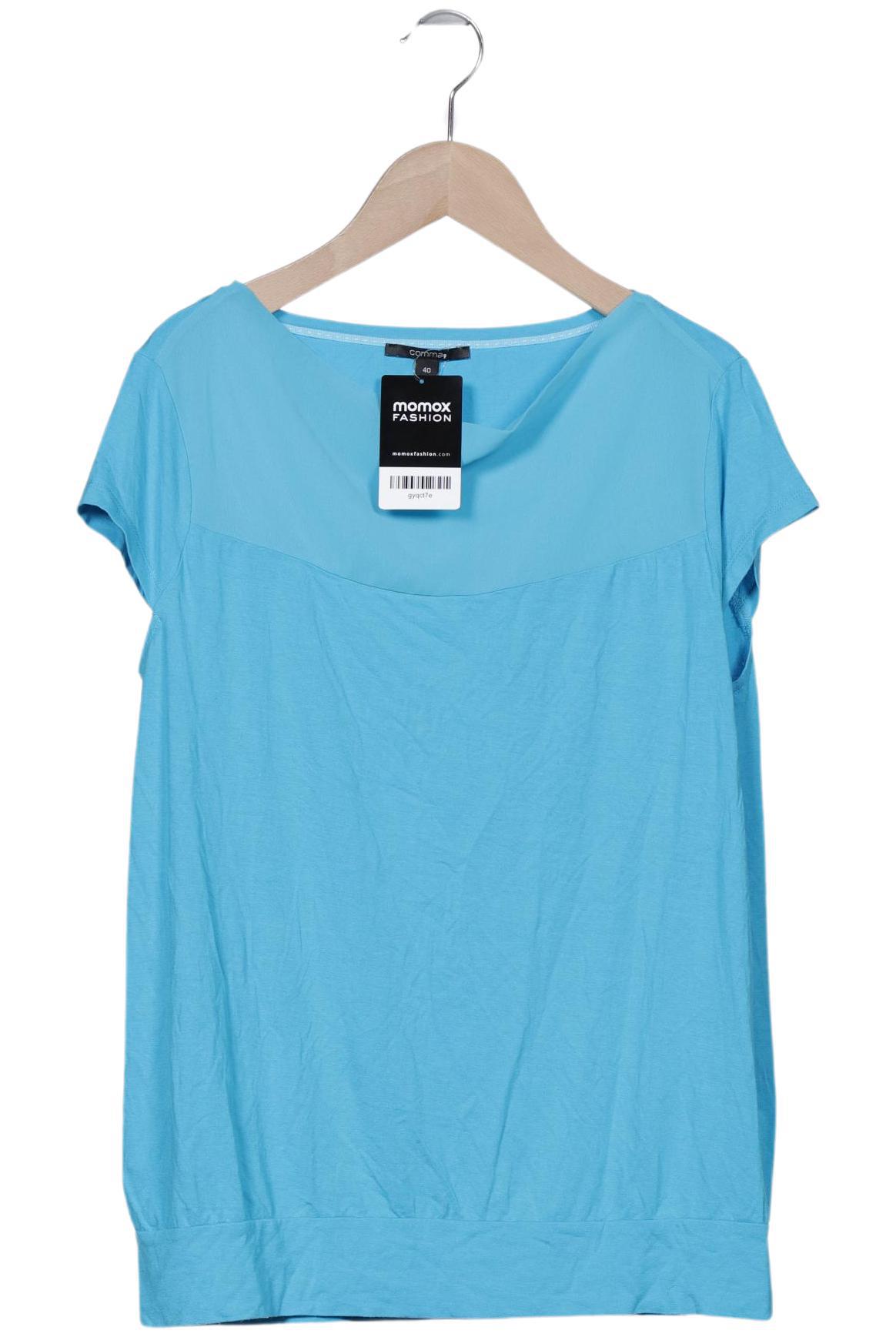 

Comma Damen T-Shirt, blau, Gr. 40
