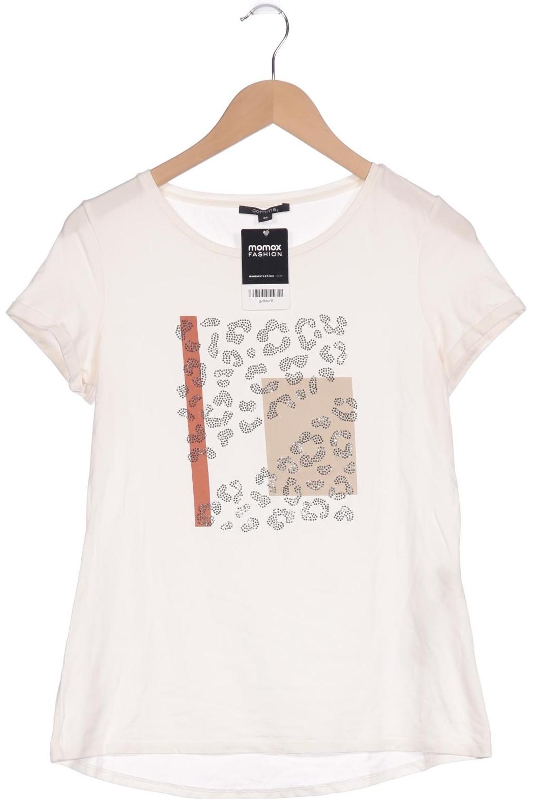 

Comma Damen T-Shirt, weiß, Gr. 38