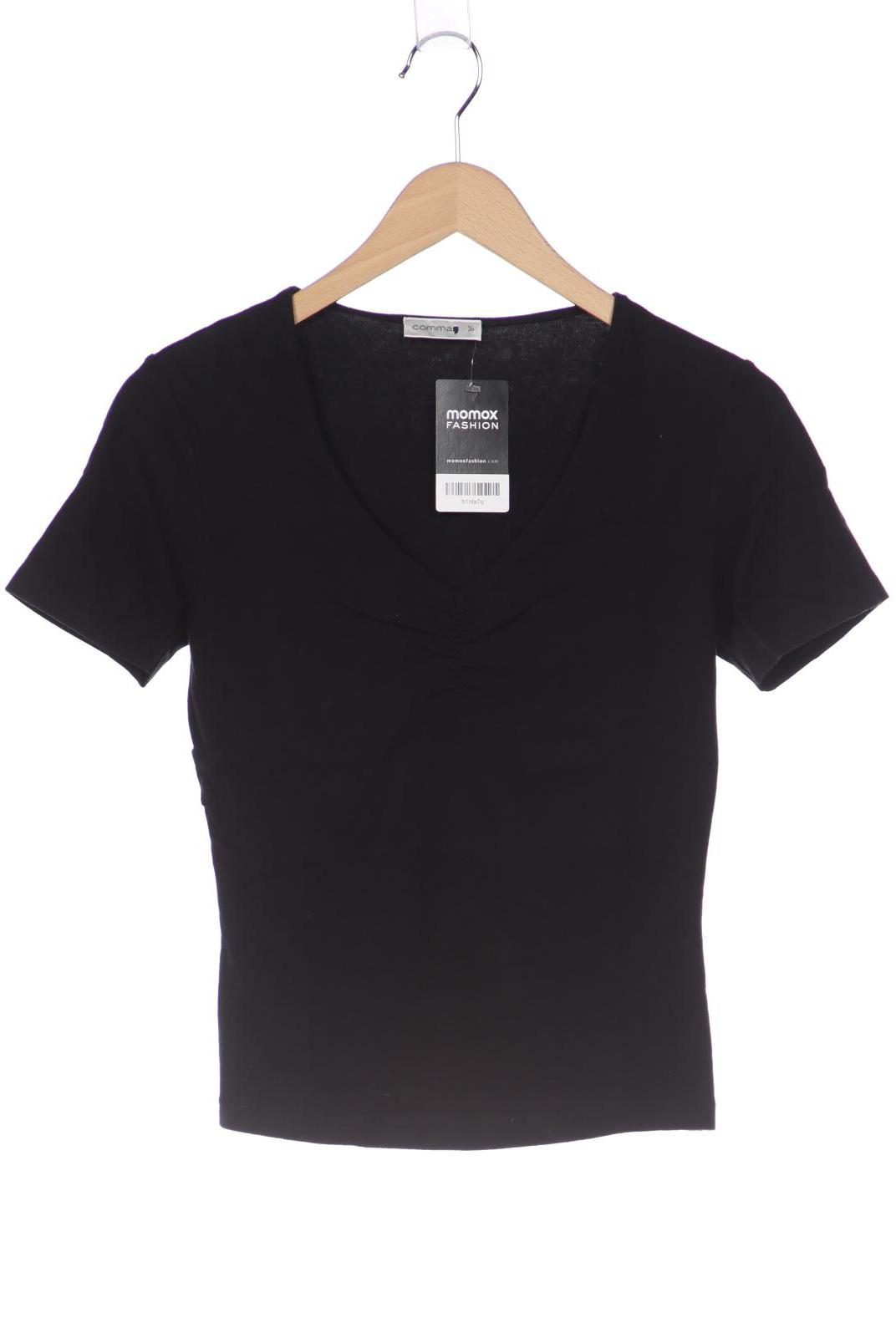 

Comma Damen T-Shirt, schwarz