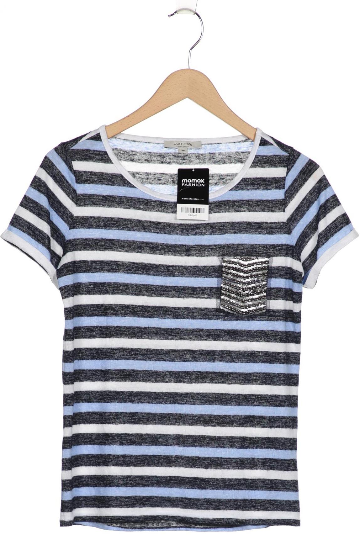 

Comma Damen T-Shirt, blau