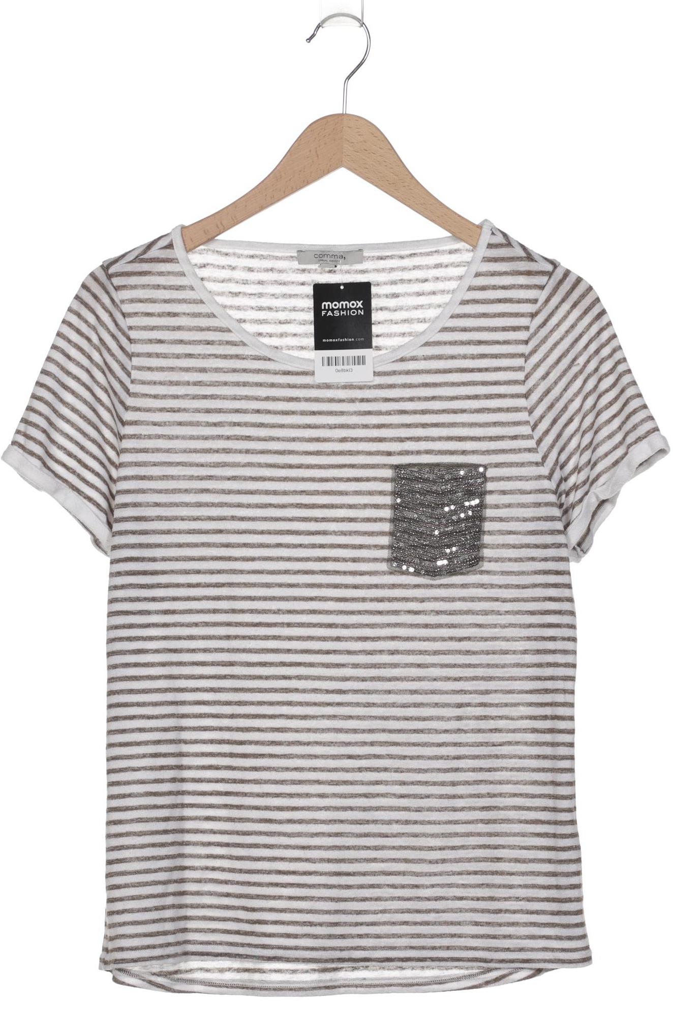 

Comma Damen T-Shirt, weiß, Gr. 42