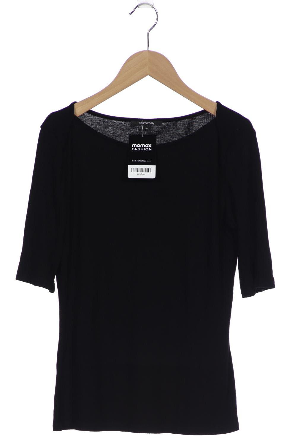 

Comma Damen T-Shirt, schwarz, Gr. 36