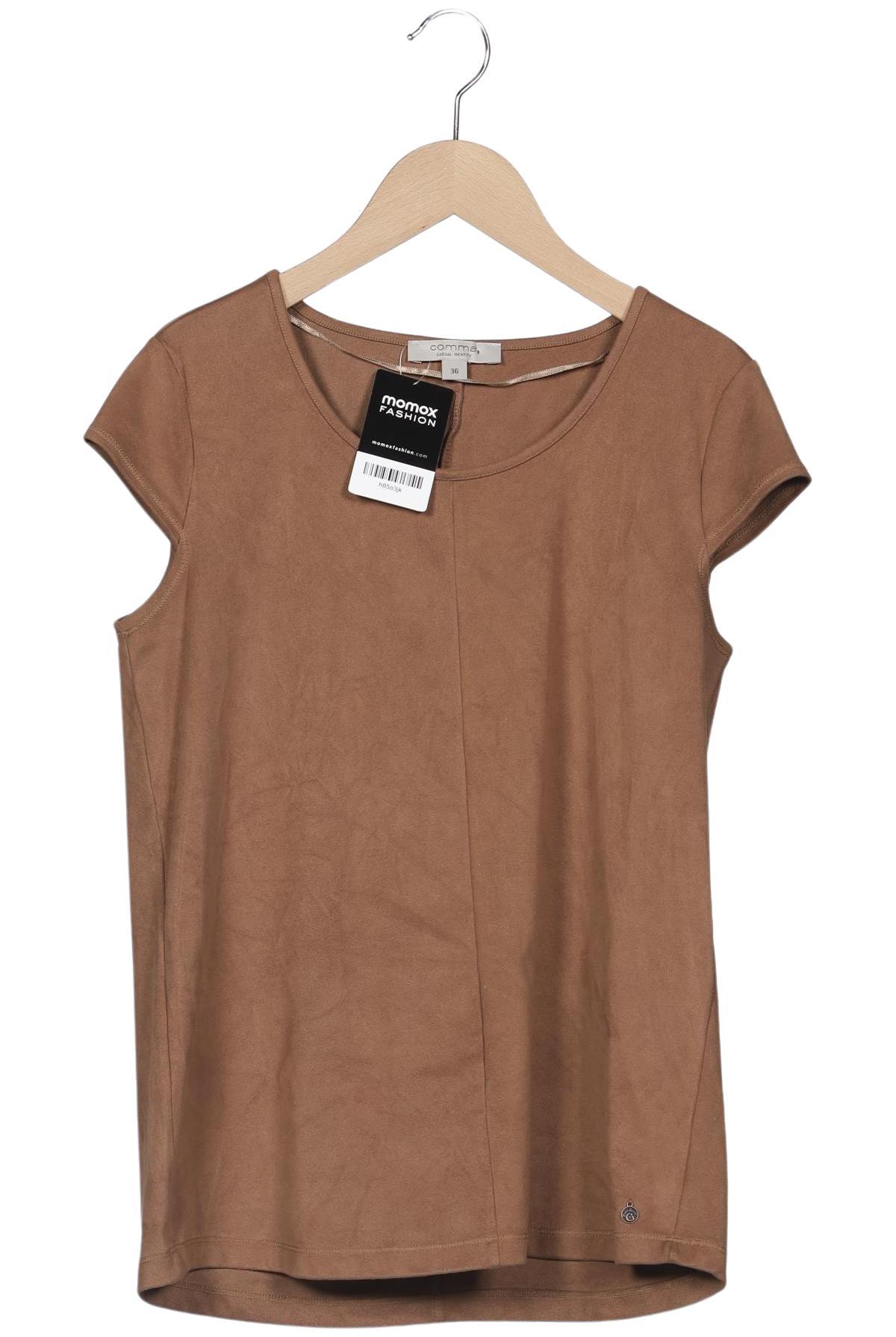 

Comma Damen T-Shirt, braun, Gr. 36