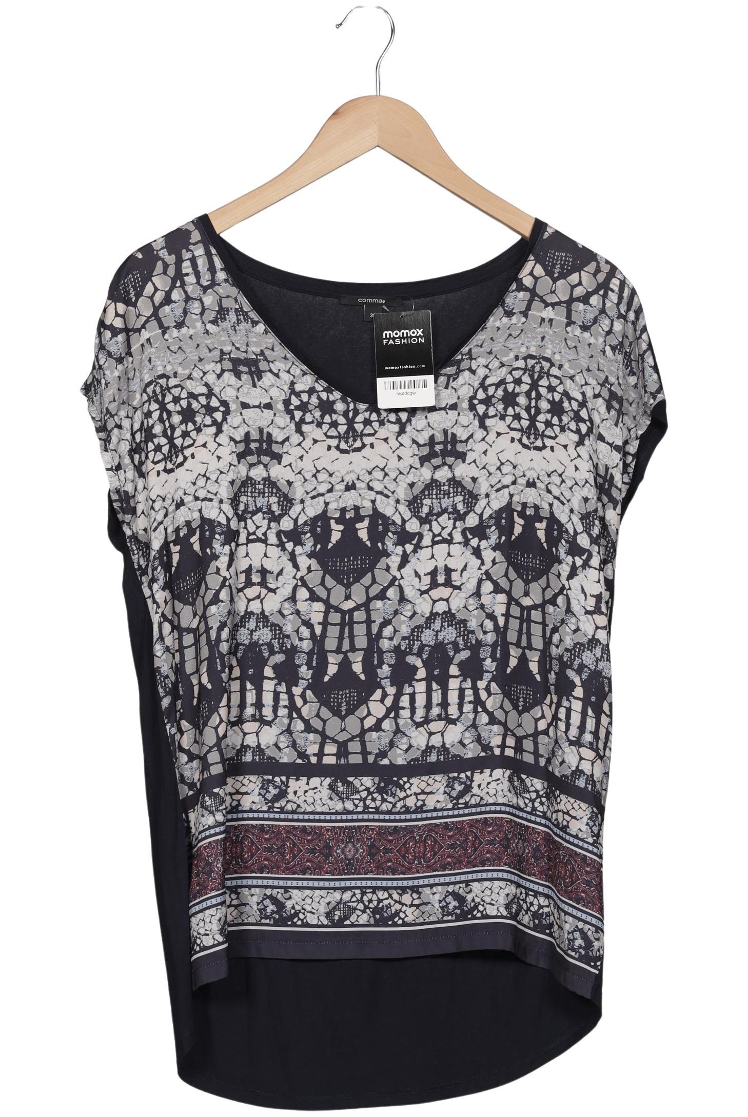 

Comma Damen T-Shirt, marineblau, Gr. 38