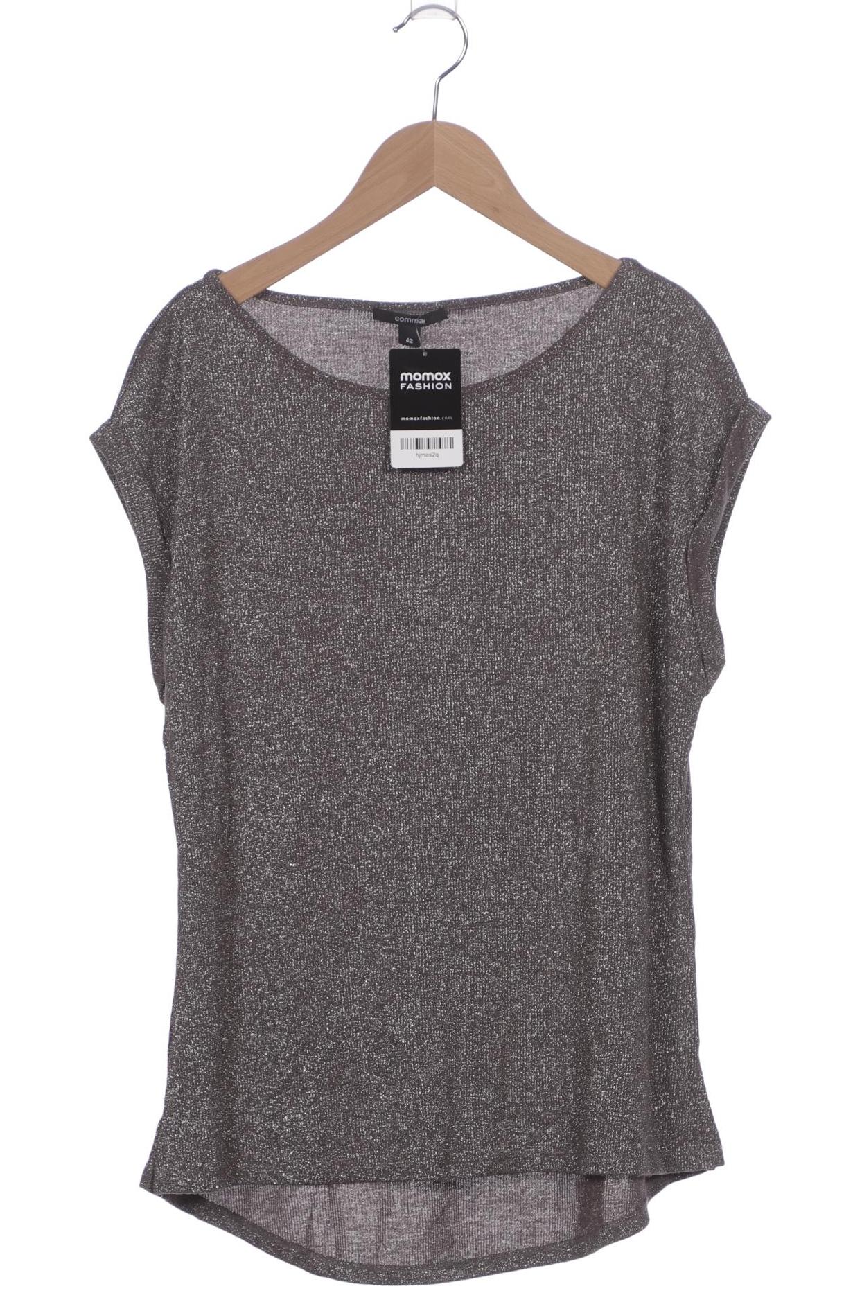 

Comma Damen T-Shirt, silber, Gr. 42