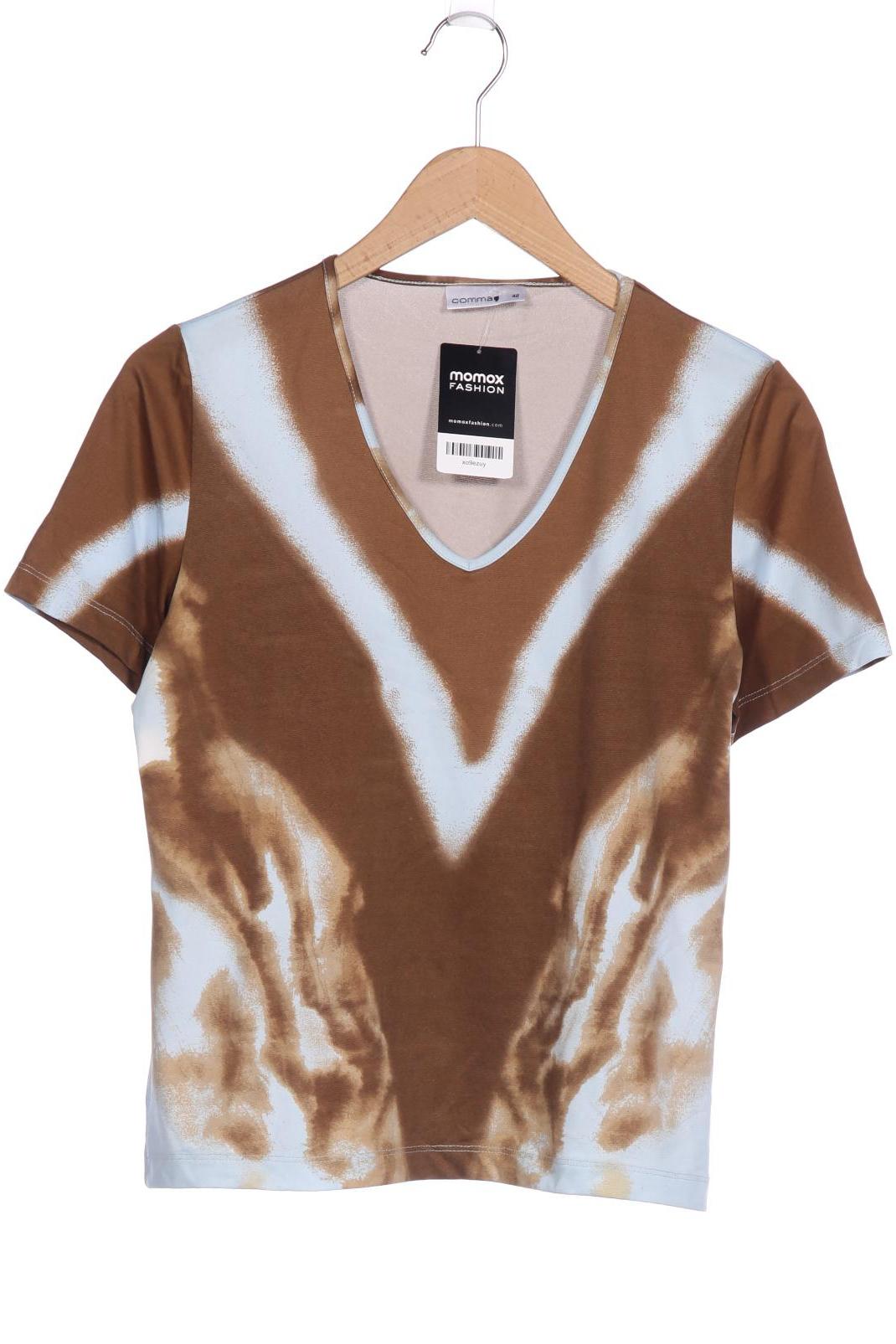 

Comma Damen T-Shirt, braun, Gr. 42
